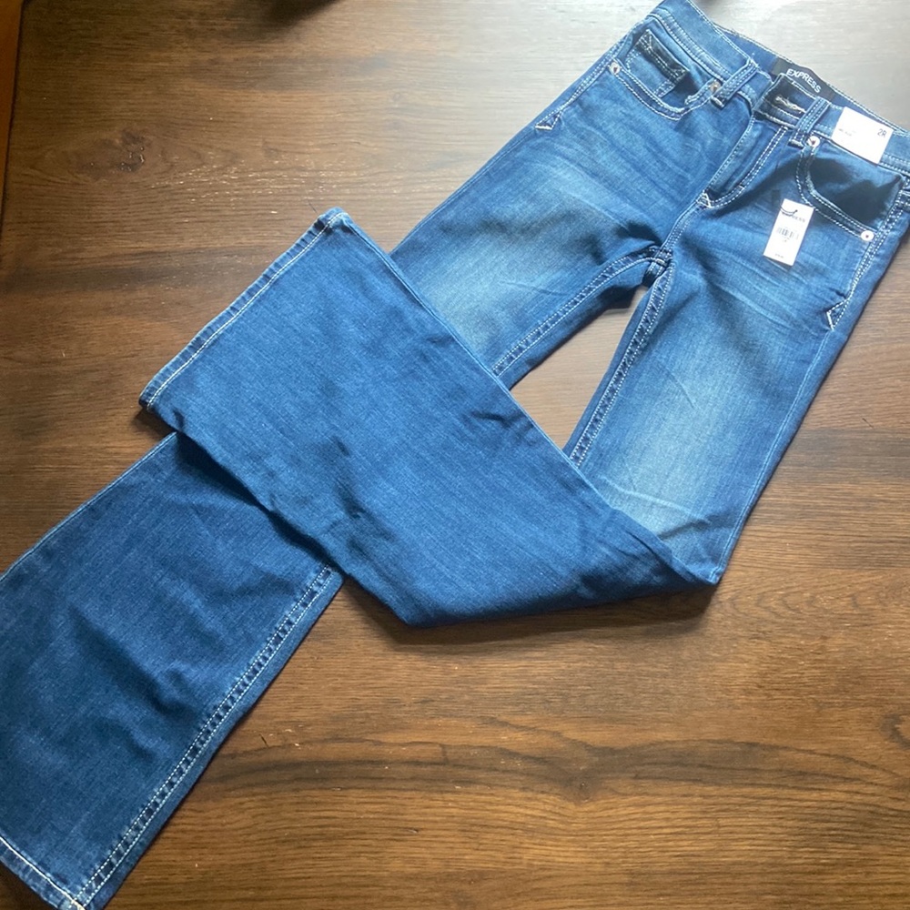 NWT Express Bell Flare Jeans Sz 2R